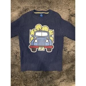 Oshkosh B'Gosh Vintage Blue Truck knit Sweater Size 6